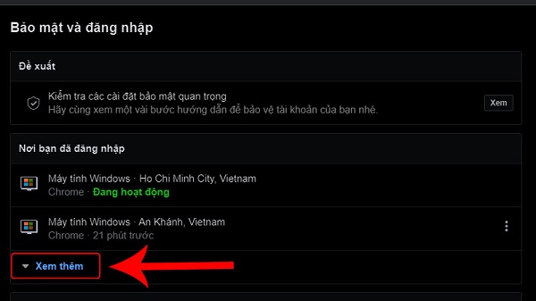 cách đăng xuất facebook khỏi thiết bị khác