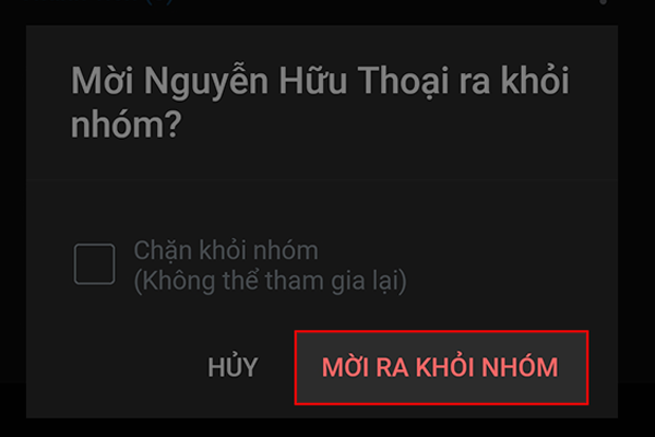 Xác nhận lại lần nữa