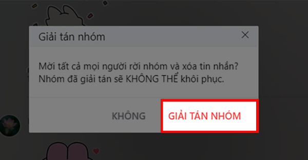 Giải tán nhóm 