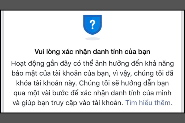 Xác minh danh tính facebook là gì