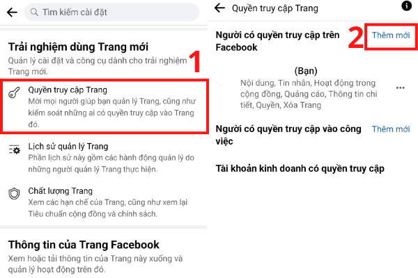 thêm người quản lý trang facebook