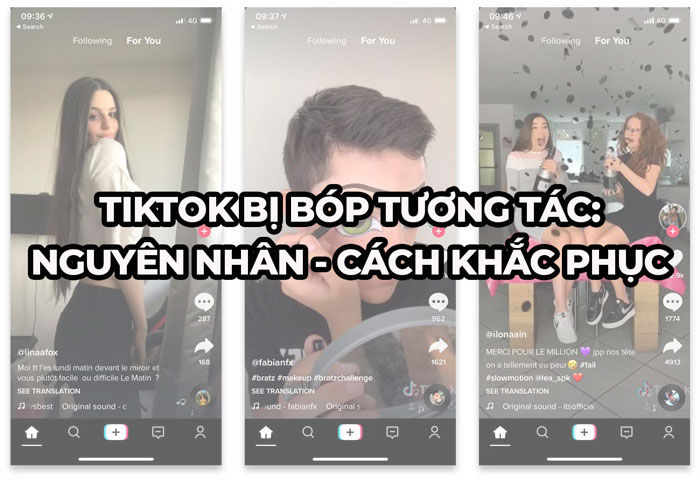 Tiktok bị bóp tương tác 