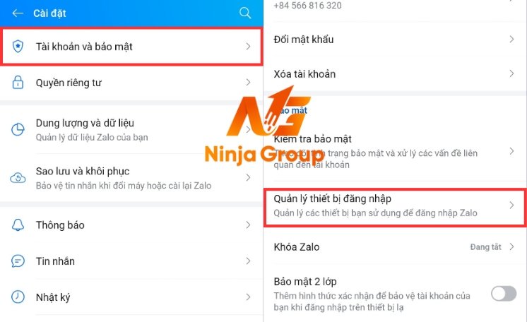 dấu hiệu Zalo bị hack