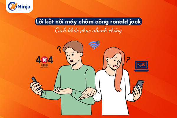 lỗi kết nối máy chấm công ronald jack