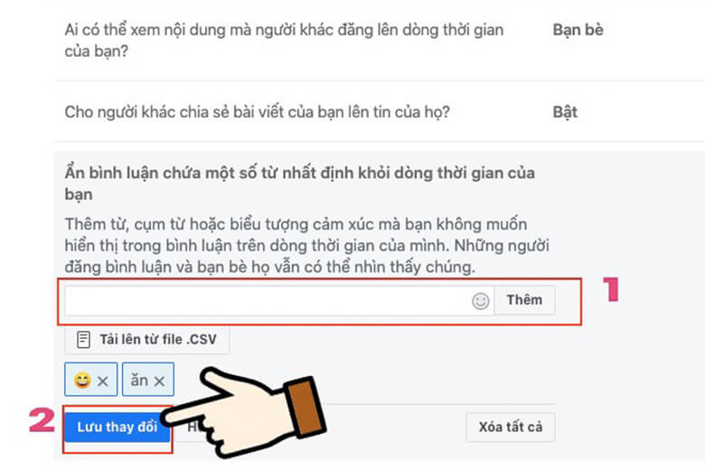 cách khóa bình luận trên Facebook