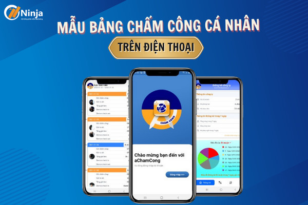 bảng chấm công cá nhân trên điện thoại