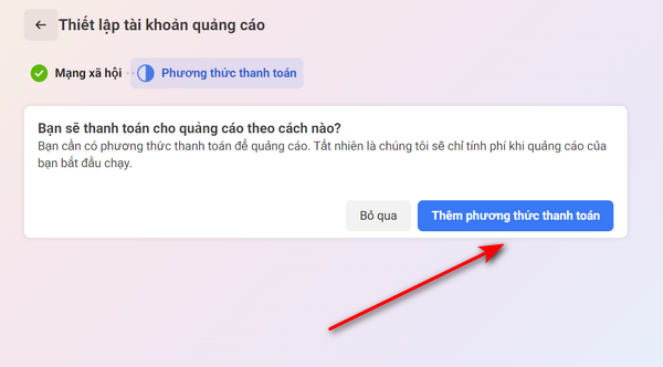 Chọn phương thức thanh toán mong muốn