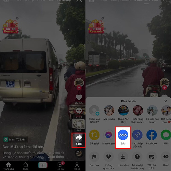 Cách chia sẻ video tiktok lên zalo cực đơn giản, nhanh chóng