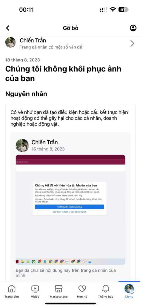 Các dấu hiệu khi tài khoản bị hạn chế tính năng trên Facebook